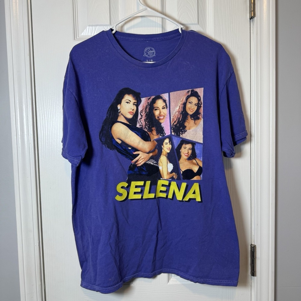 Selena Quintanilla T-Shirt 80s 90s‎ Latin Tejano Mexican Queen Large Cotton Tee